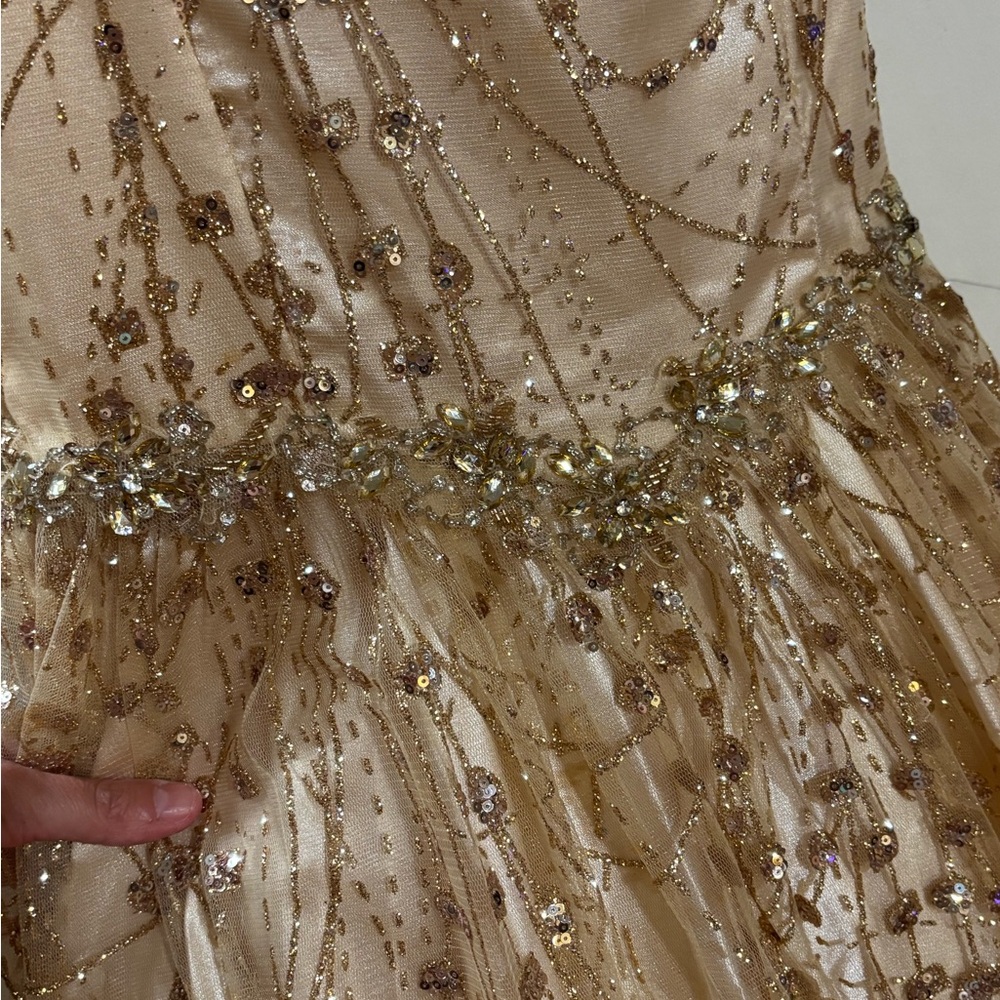 Bliss Cream Satin Dress - Picture 7 of 7